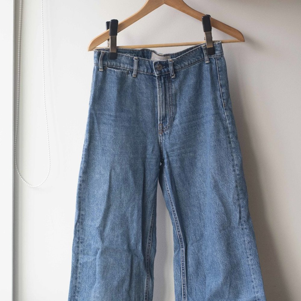Limited Edition Wide-leg Cropped Sailor Jean